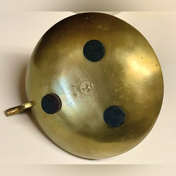 Vintage Mid Century Solid Brass VM VIRGINIA METALWORKS Key Coin Trinket Dish - Picture 12 of 16